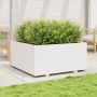 Jardinera madera maciza de pino blanco 100x100x49,5 cm de vidaXL, Maceteros y jardineras - Ref: Foro24-3282540, Precio: 269,0...