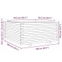 Jardinera madera maciza de pino blanco 100x100x49,5 cm de vidaXL, Maceteros y jardineras - Ref: Foro24-3282540, Precio: 265,5...