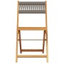 Set de comedor jardín 5 pzas polipropileno madera maciza gris de vidaXL, Conjuntos de jardín - Ref: Foro24-3281782, Precio: 2...
