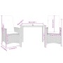 Sillas y mesita de jardín con cojines 3 piezas ratán PE gris de vidaXL, Conjuntos de jardín - Ref: Foro24-3276723, Precio: 29...