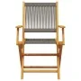 Juego de bistro de 3 piezas polipropileno y madera maciza gris de vidaXL, Conjuntos de jardín - Ref: Foro24-3281878, Precio: ...