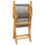 Juego de bistro de 3 piezas polipropileno y madera maciza gris de vidaXL, Conjuntos de jardín - Ref: Foro24-3281878, Precio: ...