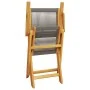 Juego de bistro de 3 piezas polipropileno y madera maciza gris de vidaXL, Conjuntos de jardín - Ref: Foro24-3281878, Precio: ...