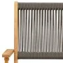 Juego de bistro de 3 piezas polipropileno y madera maciza gris de vidaXL, Conjuntos de jardín - Ref: Foro24-3281878, Precio: ...