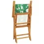 Juego de bistro de 3 piezas tela madera maciza estampado hojas de vidaXL, Conjuntos de jardín - Ref: Foro24-3281884, Precio: ...