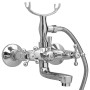 Grifo de bañera 2 mandos + desviador y alcachofa cromado retro de vidaXL, Grifos de bañera - Ref: Foro24-146491, Precio: 134,...