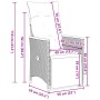 Set de muebles jardín 5 pzas con cojines ratán sintético negro de vidaXL, Conjuntos de jardín - Ref: Foro24-3276833, Precio: ...
