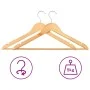 Juego de perchas para ropa 50 uds antideslizantes madera dura de vidaXL, Perchas - Ref: Foro24-289912, Precio: 61,30 €, Descu...