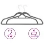 Juego de perchas ropa 100 uds antideslizantes terciopelo gris de vidaXL, Perchas - Ref: Foro24-289919, Precio: 61,63 €, Descu...