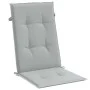Cojines para silla respaldo alto 2 uds tela gris claro melange de vidaXL, Cojines para sillas y sofás - Ref: Foro24-4002412, ...