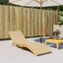 Cojín para tumbona tela beige melange 200x50x4 cm de vidaXL, Cojines para sillas y sofás - Ref: Foro24-4002501, Precio: 44,32...