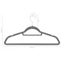 Juego de perchas ropa 100 uds antideslizantes terciopelo gris de vidaXL, Perchas - Ref: Foro24-289919, Precio: 61,63 €, Descu...