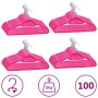 Juego de perchas ropa 100 uds antideslizantes terciopelo rosa de vidaXL, Perchas - Ref: Foro24-289925, Precio: 62,64 €, Descu...