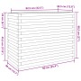 Jardinera madera maciza de pino blanco 90x40x68,5 cm de vidaXL, Maceteros y jardineras - Ref: Foro24-3282490, Precio: 220,24 ...