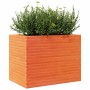 Jardinera madera maciza de pino marrón cera 90x60x68,5 cm de vidaXL, Maceteros y jardineras - Ref: Foro24-3282501, Precio: 25...