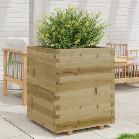 Jardinera madera de pino impregnada 60x60x72,5 cm de vidaXL, Maceteros y jardineras - Ref: Foro24-3282583, Precio: 197,76 €, ...