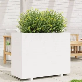 Jardinera madera maciza de pino blanco 90x40x72,5 cm de vidaXL, Maceteros y jardineras - Ref: Foro24-3282595, Precio: 236,72 ...