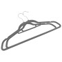 Juego de perchas de ropa 20 uds antideslizantes terciopelo gris de vidaXL, Perchas - Ref: Foro24-289917, Precio: 19,60 €, Des...