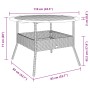 Mesa de jardín superficie madera acacia ratán negro Ø110x71 cm de vidaXL, Mesas de jardín - Ref: Foro24-368625, Precio: 153,9...