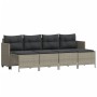Set de sofás jardín y cojines 5 pzas ratán sintético gris claro de vidaXL, Conjuntos de jardín - Ref: Foro24-3261538, Precio:...