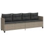 Set de sofás jardín y cojines 5 pzas ratán sintético gris claro de vidaXL, Conjuntos de jardín - Ref: Foro24-3261538, Precio:...