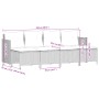 Set de sofás jardín y cojines 5 pzas ratán sintético gris claro de vidaXL, Conjuntos de jardín - Ref: Foro24-3261538, Precio:...
