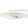 Estructura de cama cajones madera maciza pino blanco 180x200 cm de vidaXL, Camas y somieres - Ref: Foro24-3282340, Precio: 33...