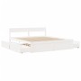 Estructura de cama cajones madera maciza pino blanco 180x200 cm de vidaXL, Camas y somieres - Ref: Foro24-3282340, Precio: 33...