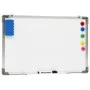 Pizarra magnética de borrado en seco acero blanco 50x35 cm de vidaXL, Pizarras blancas - Ref: Foro24-146630, Precio: 27,25 €,...