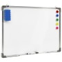 Pizarra magnética de borrado en seco acero blanco 70x50 cm de vidaXL, Pizarras blancas - Ref: Foro24-146632, Precio: 36,93 €,...