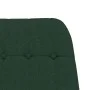 Sillón mecedora con taburete tela verde oscuro de vidaXL, Mecedoras - Ref: Foro24-3097709, Precio: 146,12 €, Descuento: %