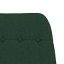 Sillón mecedora con taburete tela verde oscuro de vidaXL, Mecedoras - Ref: Foro24-3097709, Precio: 148,48 €, Descuento: %