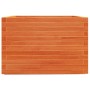 Jardinera madera maciza de pino marrón cera 70x70x49,5 cm de vidaXL, Maceteros y jardineras - Ref: Foro24-3282526, Precio: 18...