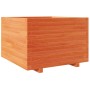 Jardinera madera maciza de pino marrón cera 70x70x49,5 cm de vidaXL, Maceteros y jardineras - Ref: Foro24-3282526, Precio: 18...