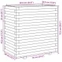 Jardinera madera de pino impregnada 70x40x72,5 cm de vidaXL, Maceteros y jardineras - Ref: Foro24-3282593, Precio: 180,82 €, ...