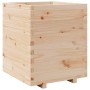 Jardinera madera maciza de pino 60x60x72,5 cm de vidaXL, Maceteros y jardineras - Ref: Foro24-3282579, Precio: 186,87 €, Desc...