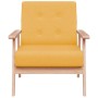 Sillón de tela amarillo en Sillones | Comprar online en Foru.es