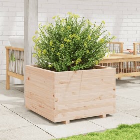Jardinera de madera maciza de pino 70x70x49,5 cm de vidaXL, Maceteros y jardineras - Ref: Foro24-3282524, Precio: 156,74 €, D...
