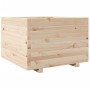Jardinera de madera maciza de pino 70x70x49,5 cm de vidaXL, Maceteros y jardineras - Ref: Foro24-3282524, Precio: 156,74 €, D...