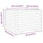Jardinera de madera maciza de pino 70x70x49,5 cm de vidaXL, Maceteros y jardineras - Ref: Foro24-3282524, Precio: 156,74 €, D...