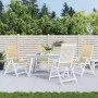 Cojines silla respaldo alto 4 uds tela beige melange 120x50x4cm de vidaXL, Cojines para sillas y sofás - Ref: Foro24-4002422,...