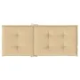 Cojines silla respaldo alto 4 uds tela beige melange 120x50x4cm de vidaXL, Cojines para sillas y sofás - Ref: Foro24-4002422,...