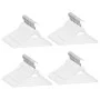 Juego perchas ropa 100 uds antideslizantes madera dura blanco de vidaXL, Perchas - Ref: Foro24-289916, Precio: 133,66 €, Desc...