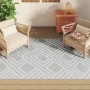 Alfombra de exterior PP gris 140x200 cm de vidaXL, Protectores para exterior - Ref: Foro24-368566, Precio: 27,91 €, Descuento: %