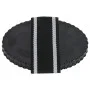 Rascadera almohaza 3 unidades acero negro de vidaXL, Peines, cepillos y guantes para acicalar caballos - Ref: Foro24-172485, ...