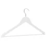 Juego perchas ropa 100 uds antideslizantes madera dura blanco de vidaXL, Perchas - Ref: Foro24-289916, Precio: 133,66 €, Desc...