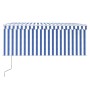 Toldo automático persiana, LED y sensor de viento azul 3,5x2,5m de vidaXL, Toldos - Ref: Foro24-3069291, Precio: 524,76 €, De...
