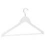 Juego de perchas ropa 20 uds antideslizantes madera dura blanco de vidaXL, Perchas - Ref: Foro24-289914, Precio: 37,24 €, Des...