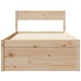 Estructura de cama con cajones madera maciza de pino 90x200 cm de vidaXL, Camas y somieres - Ref: Foro24-846792, Precio: 169,...