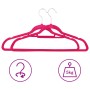 Juego de perchas ropa 50 uds antideslizantes terciopelo rosa de vidaXL, Perchas - Ref: Foro24-289924, Precio: 45,01 €, Descue...